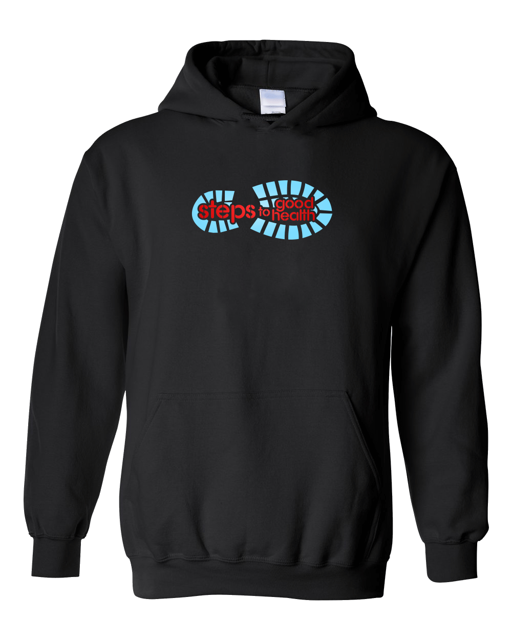 Pullover Hoodie Black Footprint Logo pullover-hoodie