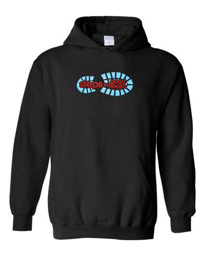 Pullover Hoodie Black Footprint Logo pullover-hoodie