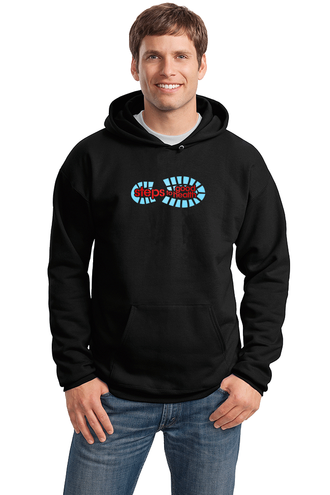 Pullover Hoodie Black Footprint Logo pullover-hoodie