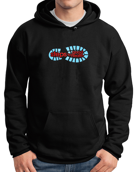 Pullover Hoodie Black Footprint Logo pullover-hoodie