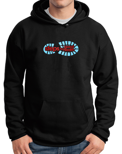 Pullover Hoodie Black Footprint Logo pullover-hoodie