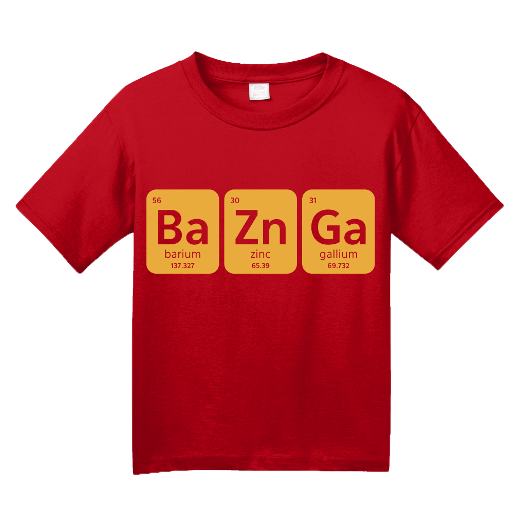 Youth Red Bazinga T-shirt