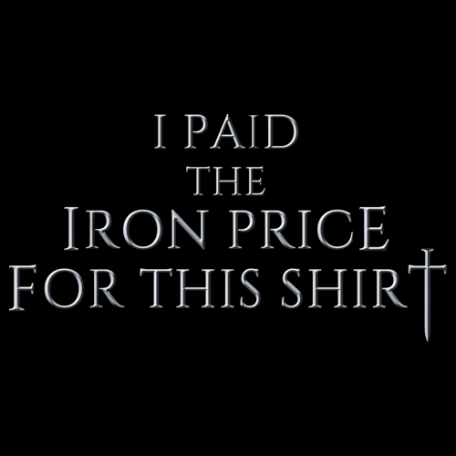 I Paid The Iron Price For This Shirt | Fantasy Fan Black Art Preview
