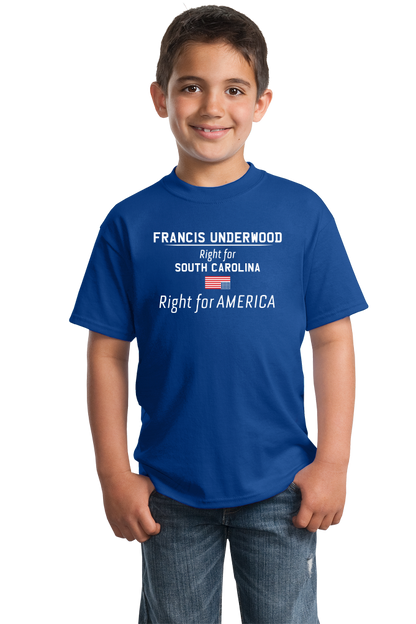 Youth Royal Francis Underwood, Right for America T-shirt