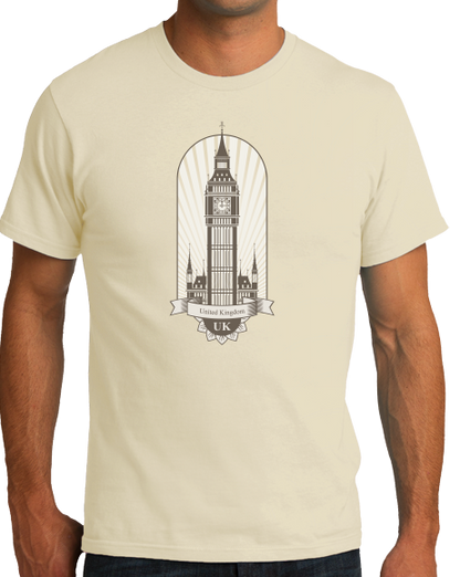 Standard Natural Big Ben Tower - UK Pride London England British Love T-shirt