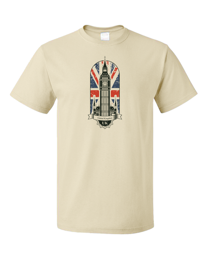 Standard Natural Big Ben Parliament - UK Pride London England Union Jack Love T-shirt