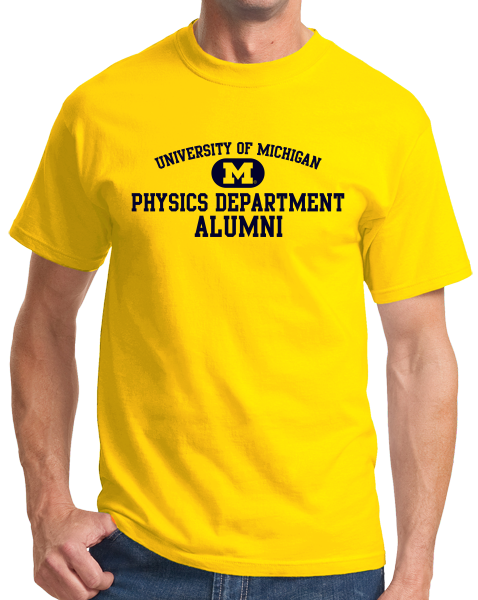 Unisex Yellow Alternate Alumni Maize Tee T-shirt