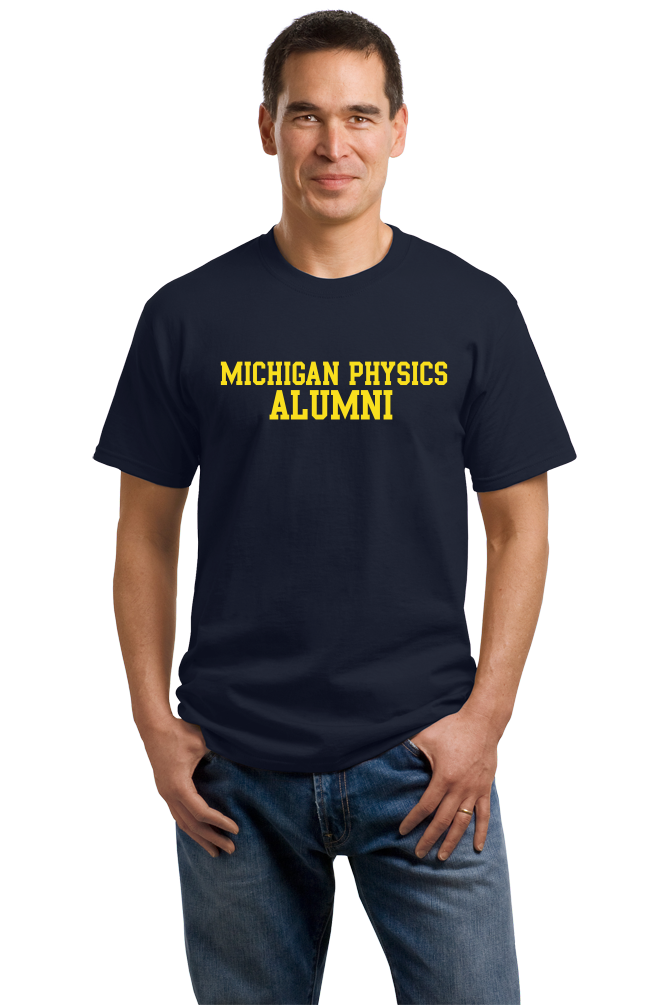 Unisex Navy UM Physics Navy Alumnus T-shirt