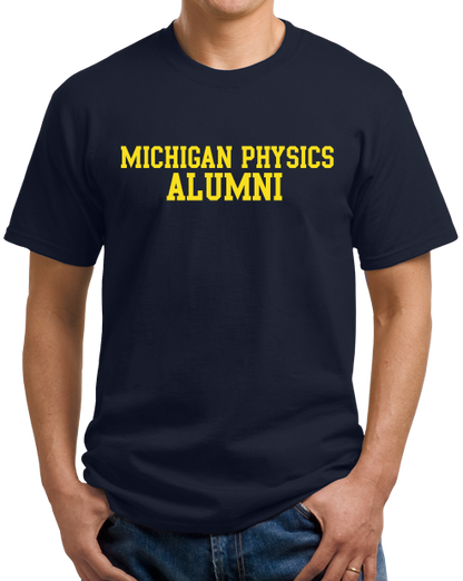 Unisex Navy UM Physics Navy Alumnus T-shirt