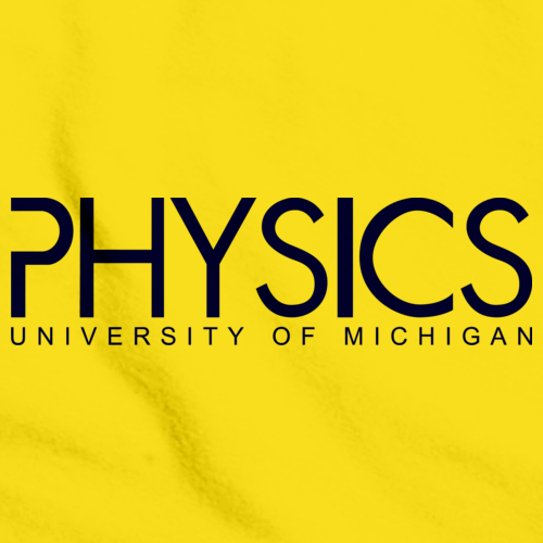Alternate Logo Um Physics Maize Tee Yellow Art Preview