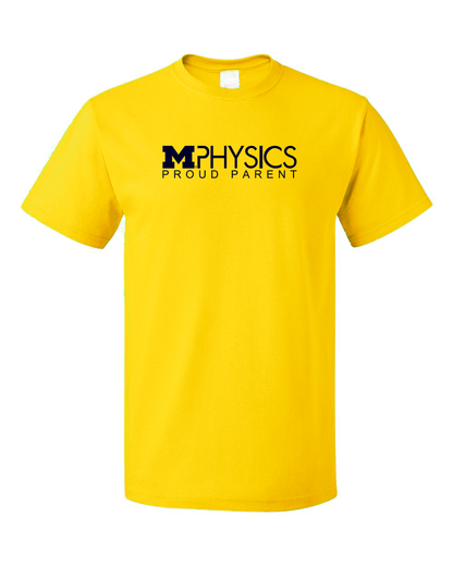 Unisex Yellow Proud Parent Logo Maize Tee T-shirt
