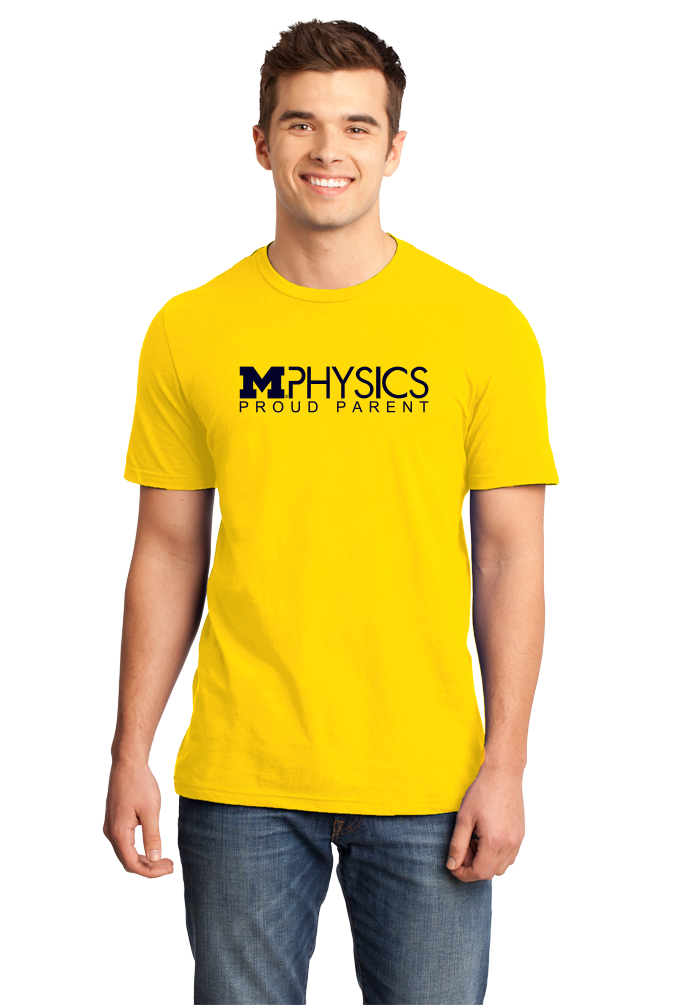 Unisex Yellow Proud Parent Logo Maize Tee T-shirt