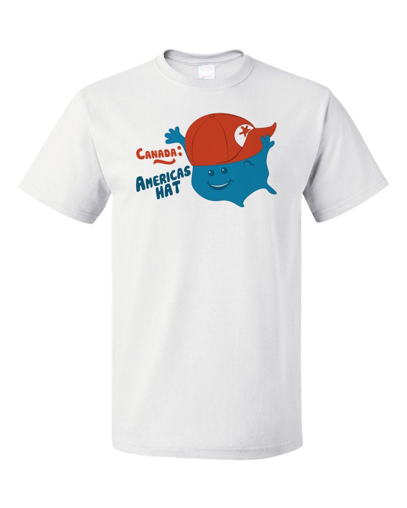Standard White Canada: America's Hat - 'Merica Pride Funny Insult Joke Canucks T-shirt