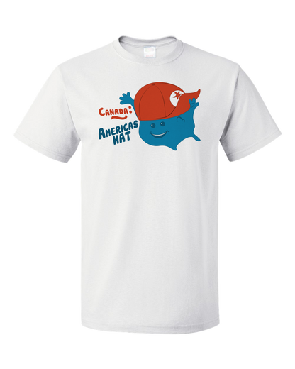 Standard White Canada: America's Hat - 'Merica Pride Funny Insult Joke Canucks T-shirt