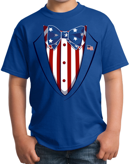 Youth Royal Merica Tuxedo - 4th of July Party USA Pride Funny Drinking T-shirt