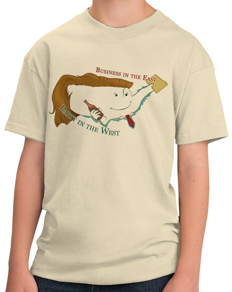 Youth Natural Mullet Map USA - 'Merica Humor Redneck Patriot Pride Party T-shirt