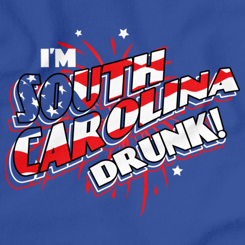 I'm South Carolina Drunk! Royal Blue art preview
