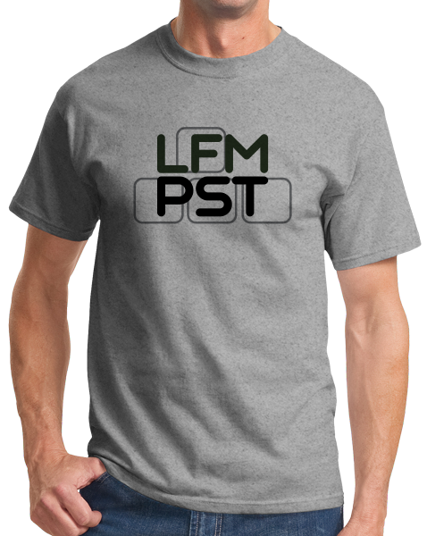 Standard Grey LFM PST - World of Warcraft Gamer Humor Funny Inside Joke T-shirt