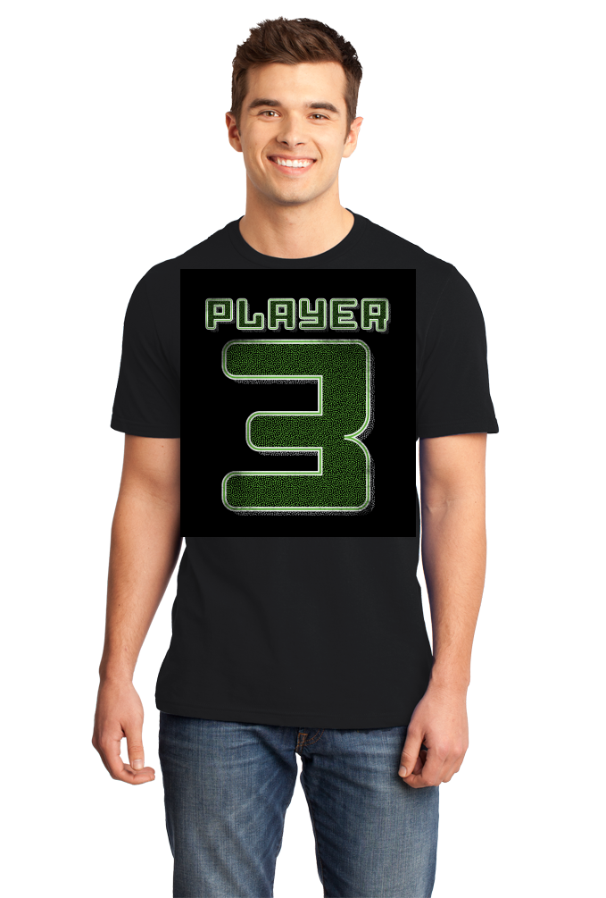 Standard Black Player 3 (Three) - Video Game Fan Funny Halloween Gamer Costume T-shirt