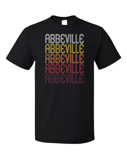 Standard Black Abbeville, AL | Retro, Vintage Style Alabama Pride  T-shirt