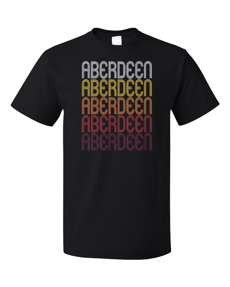 Standard Black Aberdeen, MS | Retro, Vintage Style Mississippi Pride  T-shirt