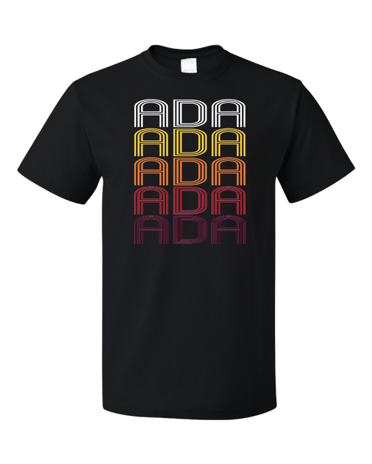 Standard Black Ada, MN | Retro, Vintage Style Minnesota Pride  T-shirt