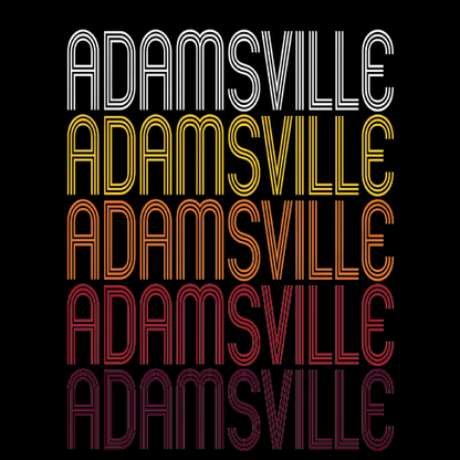 Adamsville, AL | Retro, Vintage Style Alabama Pride 