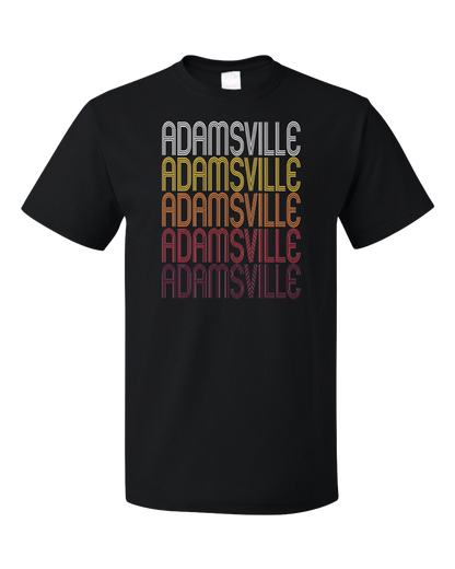 Standard Black Adamsville, TN | Retro, Vintage Style Tennessee Pride  T-shirt