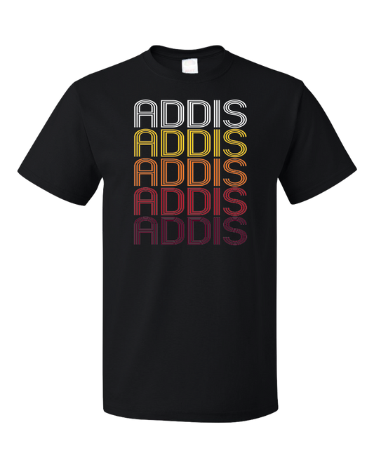 Standard Black Addis, LA | Retro, Vintage Style Louisiana Pride  T-shirt