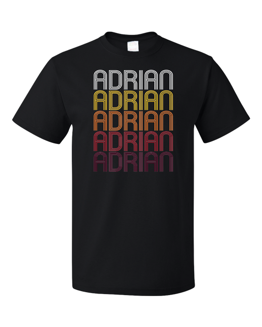 Standard Black Adrian, MN | Retro, Vintage Style Minnesota Pride  T-shirt