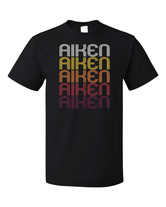 Standard Black Aiken, SC | Retro, Vintage Style South Carolina Pride  T-shirt