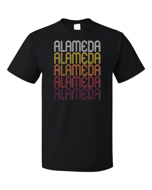 Standard Black Alameda, CA | Retro, Vintage Style California Pride  T-shirt