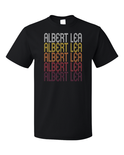 Standard Black Albert Lea, MN | Retro, Vintage Style Minnesota Pride  T-shirt