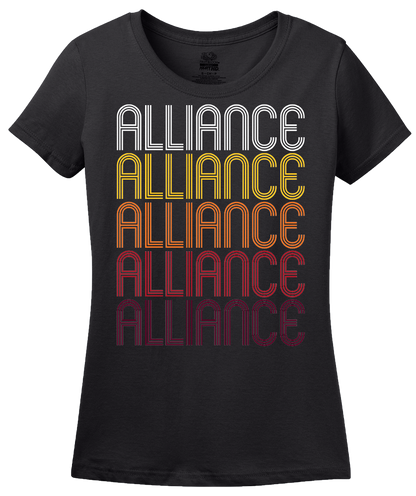 Ladies Black Alliance, OH | Retro, Vintage Style Ohio Pride  T-shirt