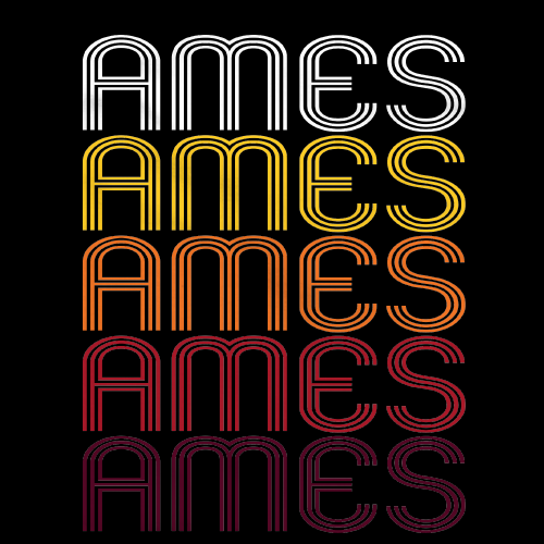 Ames, IA | Retro, Vintage Style Iowa Pride 