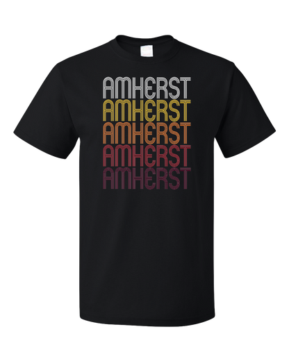 Standard Black Amherst, OH | Retro, Vintage Style Ohio Pride  T-shirt