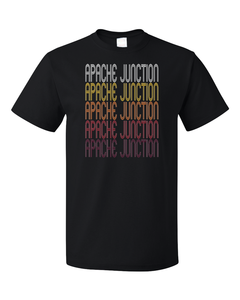 Standard Black Apache Junction, AZ | Retro, Vintage Style Arizona Pride  T-shirt