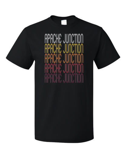 Standard Black Apache Junction, AZ | Retro, Vintage Style Arizona Pride  T-shirt