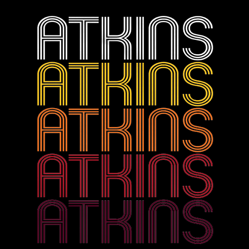 Atkins, AR | Retro, Vintage Style Arkansas Pride 