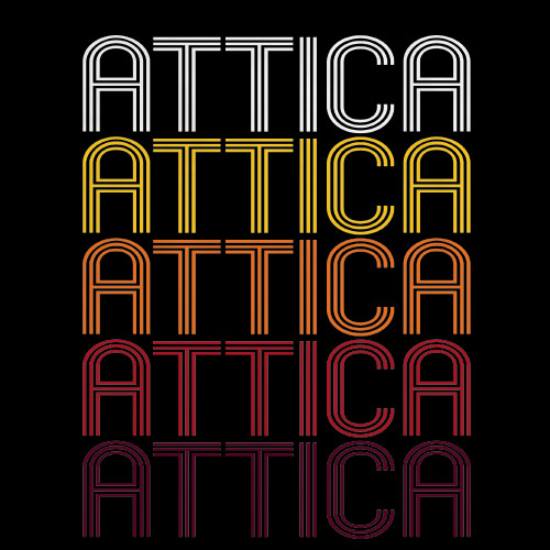 Attica, IN | Retro, Vintage Style Indiana Pride 