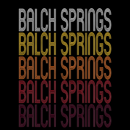 Balch Springs, TX | Retro, Vintage Style Texas Pride 