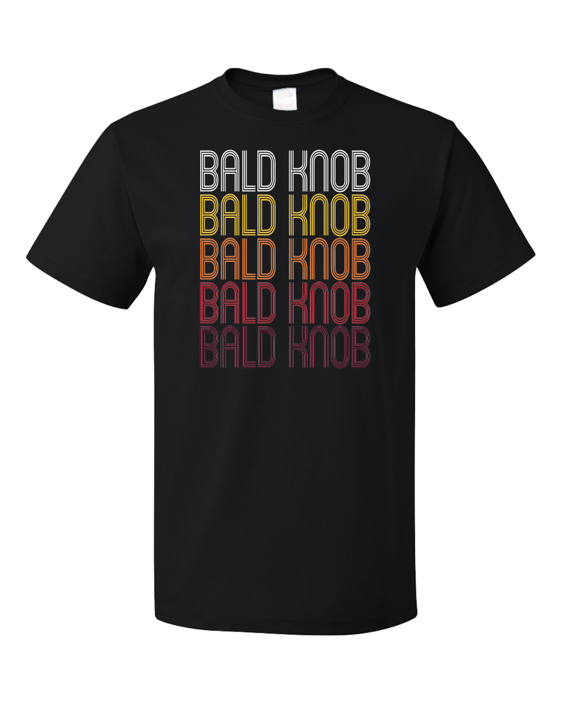 Standard Black Bald Knob, AR | Retro, Vintage Style Arkansas Pride  T-shirt