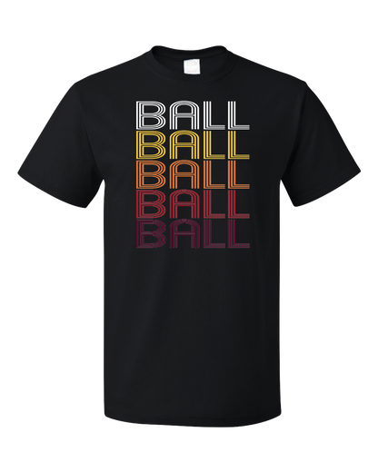 Standard Black Ball, LA | Retro, Vintage Style Louisiana Pride  T-shirt