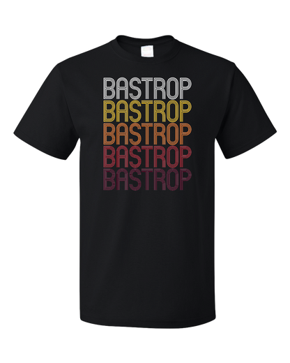Standard Black Bastrop, LA | Retro, Vintage Style Louisiana Pride  T-shirt