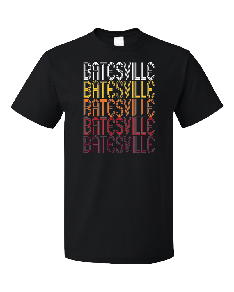 Standard Black Batesville, MS | Retro, Vintage Style Mississippi Pride  T-shirt