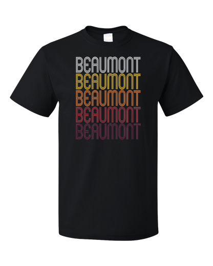 Standard Black Beaumont, CA | Retro, Vintage Style California Pride  T-shirt