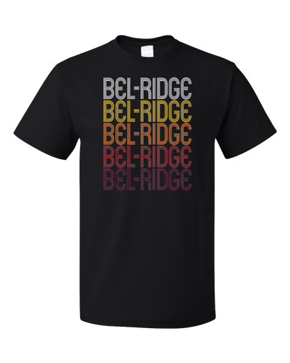 Standard Black Bel-Ridge, MO | Retro, Vintage Style Missouri Pride  T-shirt
