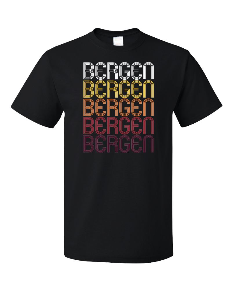 Standard Black Bergen, NY | Retro, Vintage Style New York Pride  T-shirt