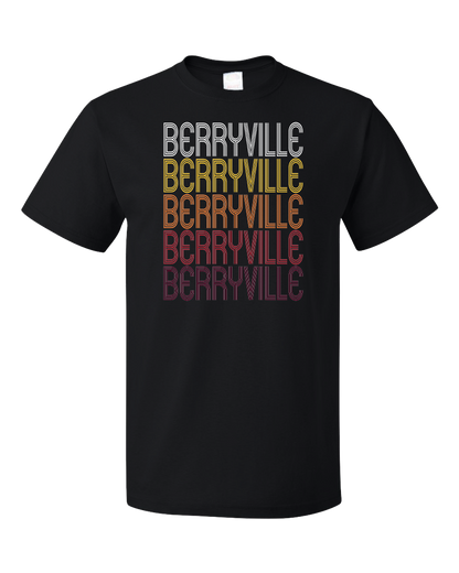 Standard Black Berryville, VA | Retro, Vintage Style Virginia Pride  T-shirt