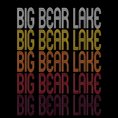 Big Bear Lake, CA | Retro, Vintage Style California Pride 